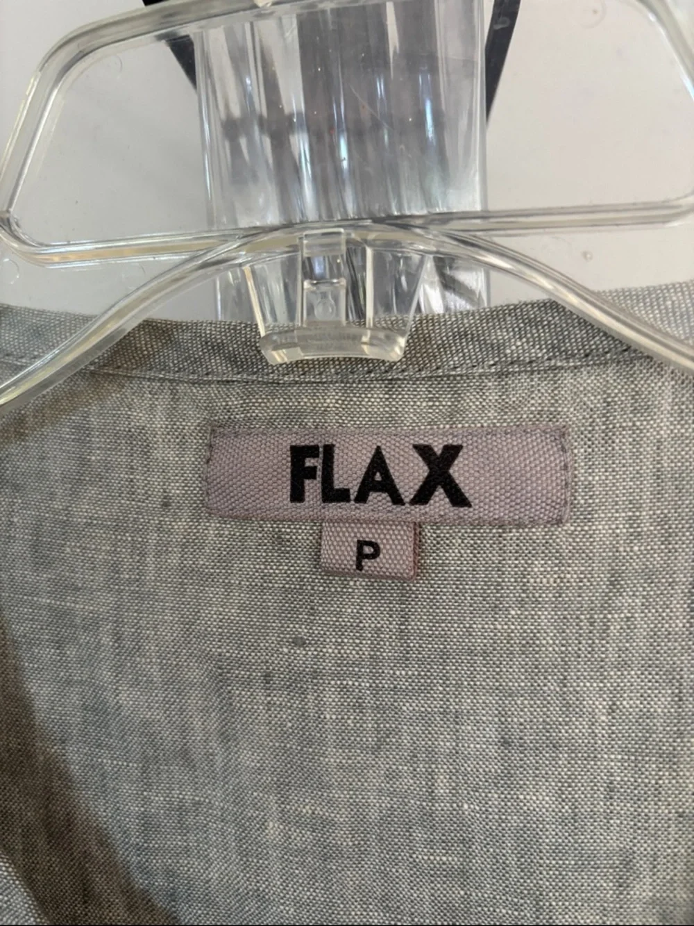 Flax NWOT Button-Down Linen Shirt - Picture 3 of 7